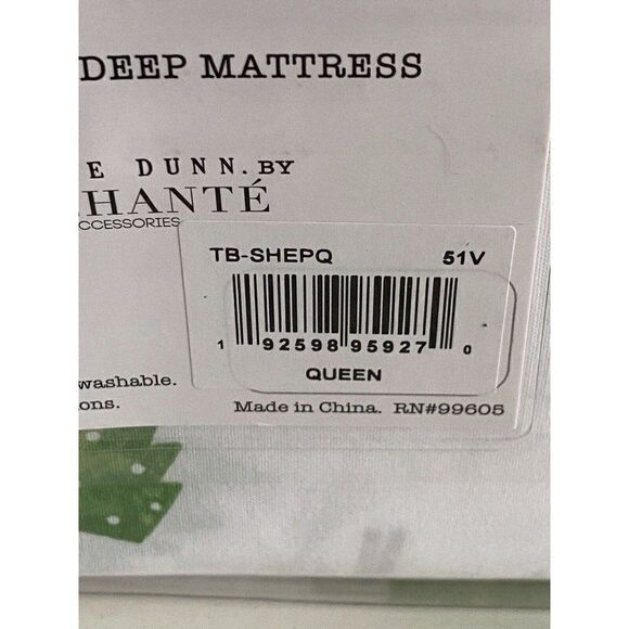 Rae Dunn Reindeer Christmas Tree Soft Queen Size Sheet Set Holiday 4 Piece NEW - Picture 10 of 14